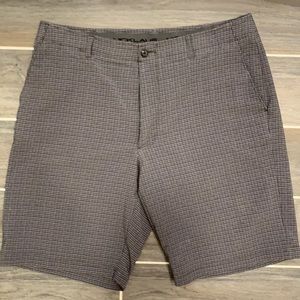 Nicklaus grey stripe long board shorts